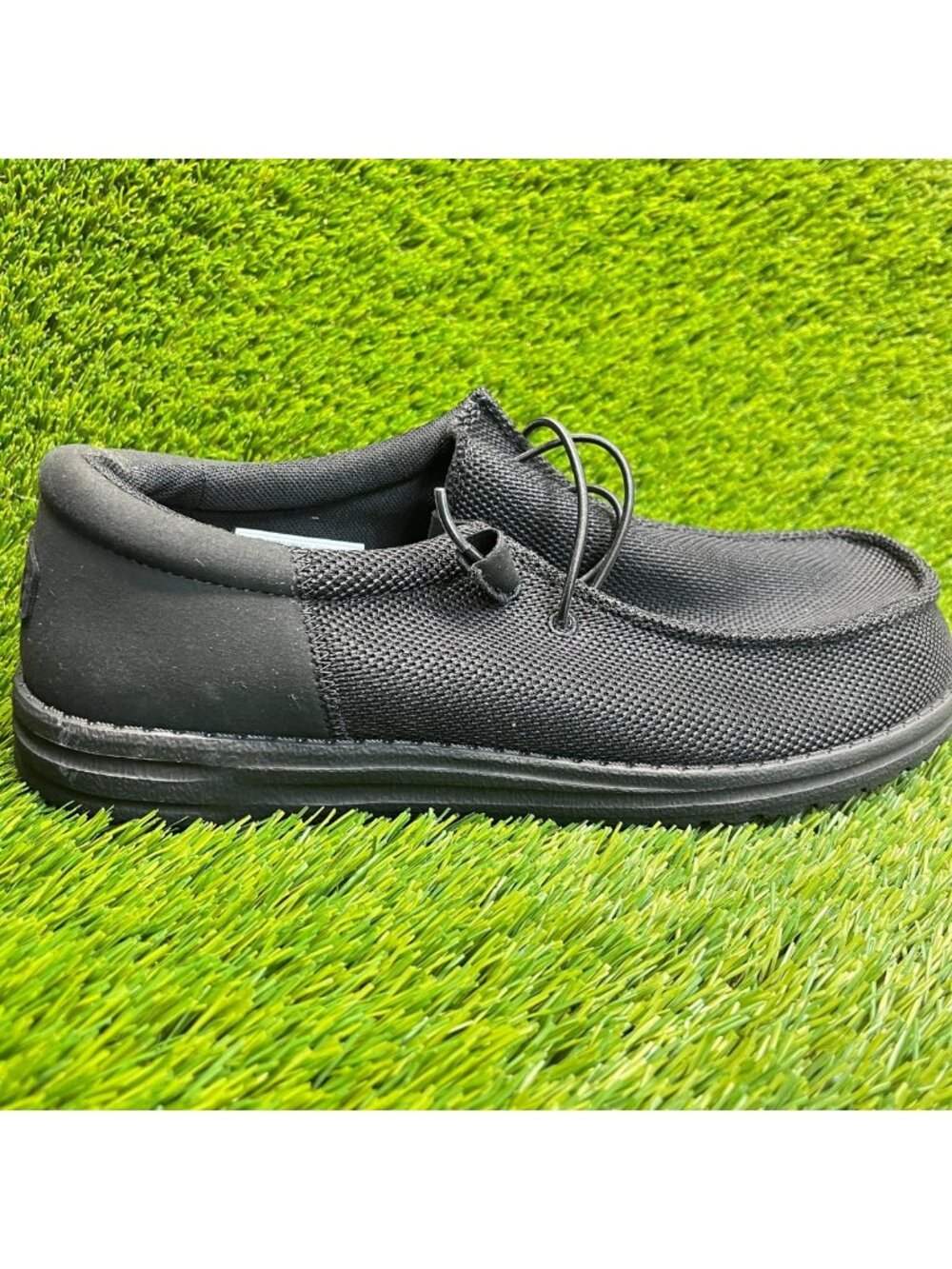 Hey Dude Wally Funk Mono Mens Size 13 4E Black Casual Walking Slip-On Shoes